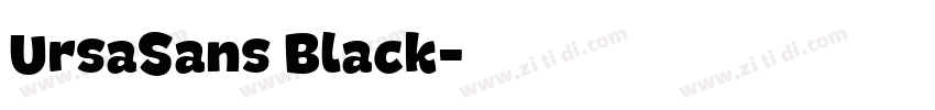 UrsaSans Black字体转换 UrsaSans Black字体转换